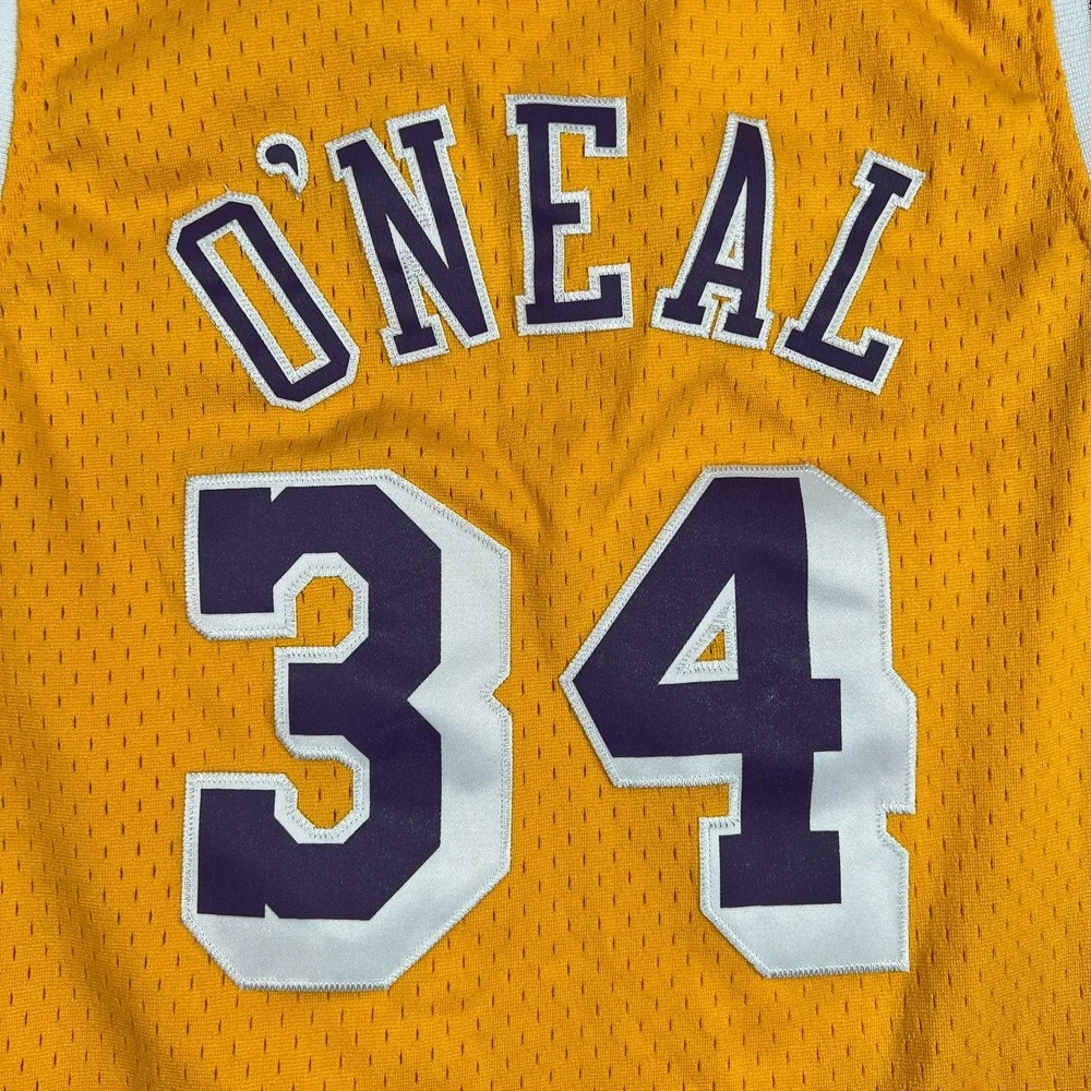 Mitchell & Ness Shaquille O'Neal 34 Los Angeles Lakers Jersey Boys Youth Large
